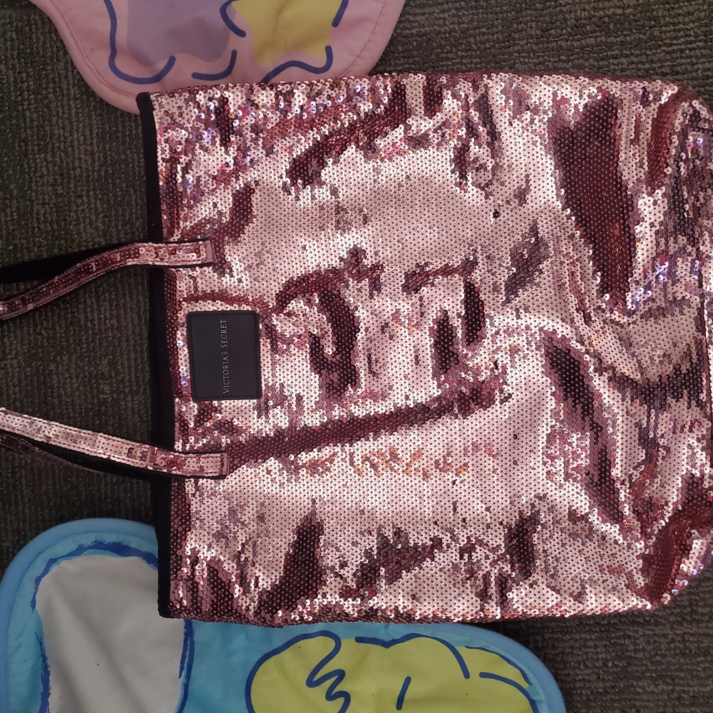 Sequin Tote Bag - Pink